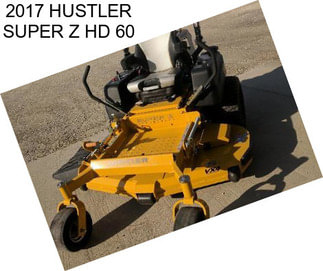 2017 HUSTLER SUPER Z HD 60