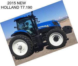 2015 NEW HOLLAND T7.190