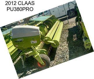 2012 CLAAS PU380PRO