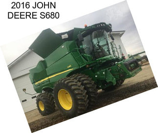 2016 JOHN DEERE S680