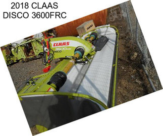 2018 CLAAS DISCO 3600FRC