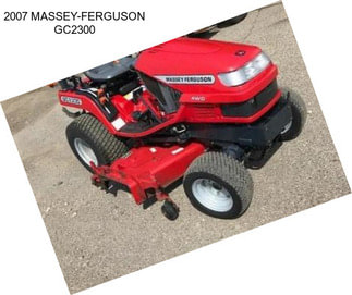 2007 MASSEY-FERGUSON GC2300