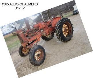 1965 ALLIS-CHALMERS D17 IV