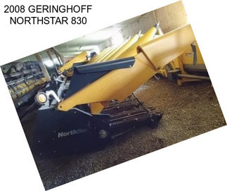 2008 GERINGHOFF NORTHSTAR 830