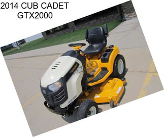 2014 CUB CADET GTX2000