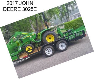 2017 JOHN DEERE 3025E