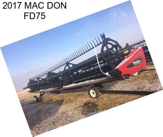 2017 MAC DON FD75