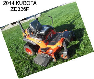 2014 KUBOTA ZD326P