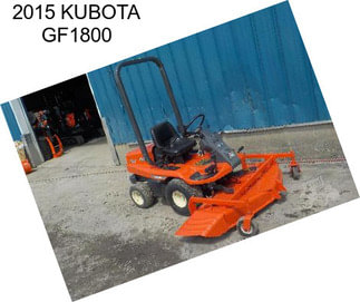 2015 KUBOTA GF1800