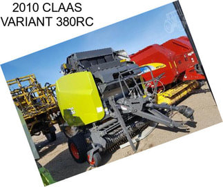 2010 CLAAS VARIANT 380RC