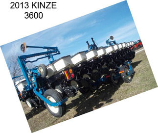 2013 KINZE 3600