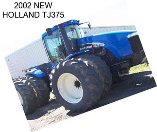 2002 NEW HOLLAND TJ375