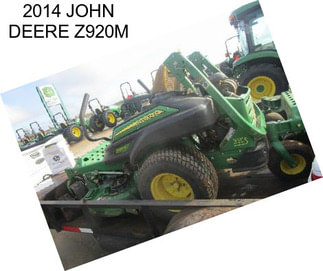 2014 JOHN DEERE Z920M