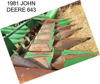 1981 JOHN DEERE 643