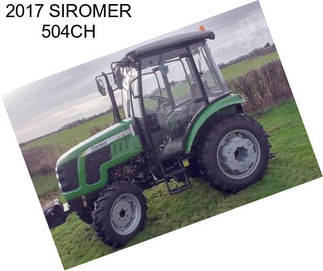 2017 SIROMER 504CH