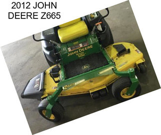 2012 JOHN DEERE Z665