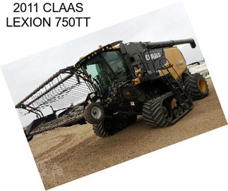 2011 CLAAS LEXION 750TT