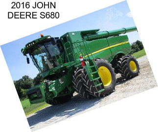 2016 JOHN DEERE S680