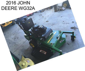 2016 JOHN DEERE WG32A