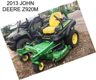 2013 JOHN DEERE Z920M