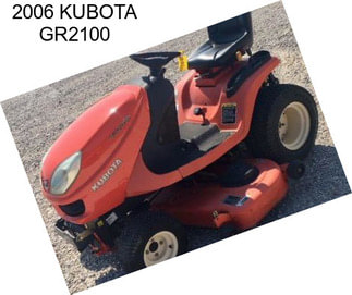 2006 KUBOTA GR2100