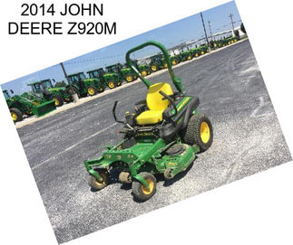 2014 JOHN DEERE Z920M