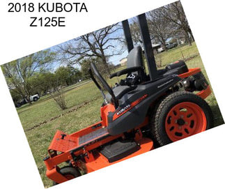 2018 KUBOTA Z125E