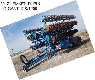 2012 LEMKEN RUBIN GIGANT 12S/1200