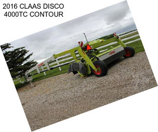 2016 CLAAS DISCO 4000TC CONTOUR