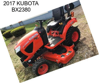 2017 KUBOTA BX2380