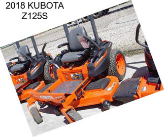 2018 KUBOTA Z125S