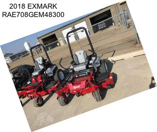 2018 EXMARK RAE708GEM48300