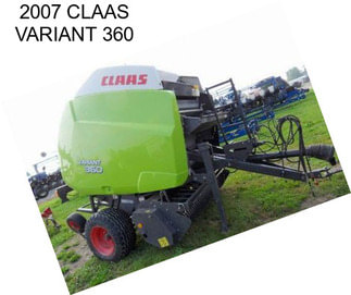 2007 CLAAS VARIANT 360