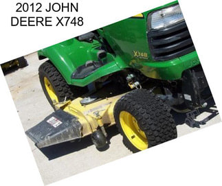 2012 JOHN DEERE X748