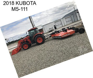 2018 KUBOTA M5-111