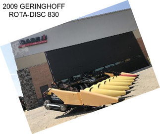 2009 GERINGHOFF ROTA-DISC 830