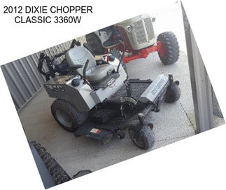 2012 DIXIE CHOPPER CLASSIC 3360W