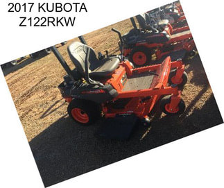 2017 KUBOTA Z122RKW