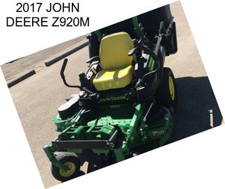 2017 JOHN DEERE Z920M