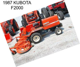 1987 KUBOTA F2000