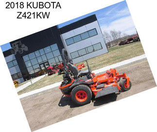 2018 KUBOTA Z421KW
