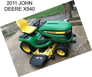 2011 JOHN DEERE X540