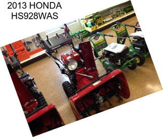 2013 HONDA HS928WAS