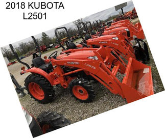 2018 KUBOTA L2501