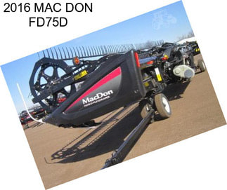 2016 MAC DON FD75D