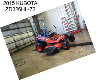 2015 KUBOTA ZD326HL-72