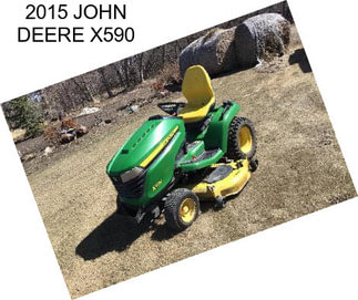 2015 JOHN DEERE X590