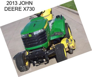 2013 JOHN DEERE X730