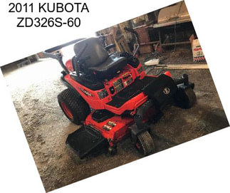 2011 KUBOTA ZD326S-60