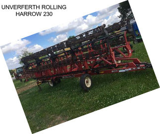 UNVERFERTH ROLLING HARROW 230